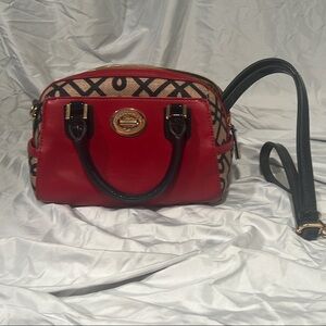 Spartina 449 Linen and Leather Tote